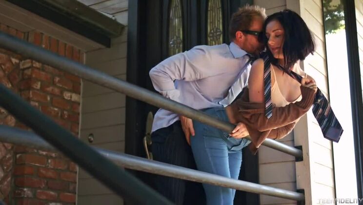 [TeenFidelity] - Amanda Aimes gets deepthroated and pounded outdoors - Amanda Lane - Ryan Madison