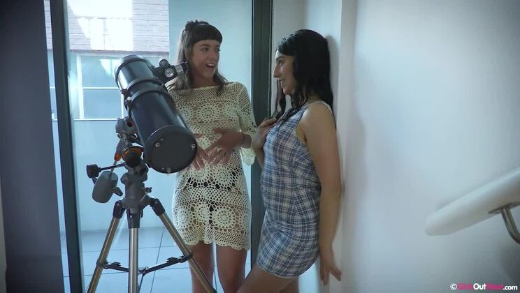 [GirlsOutWest] - Brunette Lesbians Loretta Wolf & Violet Russo Use Sex Toys - Loretta Wolf - Violet Russo