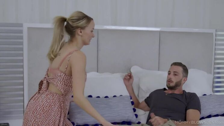 [MommyBlowsBest] - Hot Blonde Step-Mom Pristine Edge Fucks in Bed - Pristine Edge