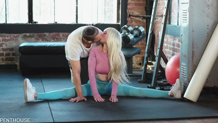 [PentHouse] - Hairy Blonde Lilly Bell Takes It Deep in Gym - Lilly Bell