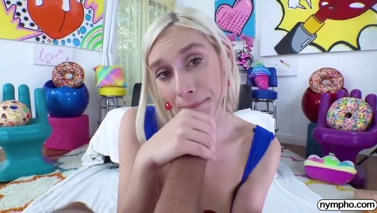 [Nympho] - Kay Lovely's Wet Ride - Blonde Takes Cum Inside - Kay Lovely