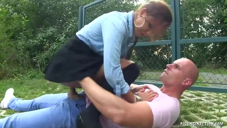 [Tainster] - Bella Anne - Outdoor Pissing & Cumshot Fuck - Bella Anne