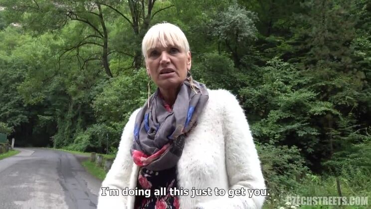 Big Tits Czech Blonde Street Pickup
