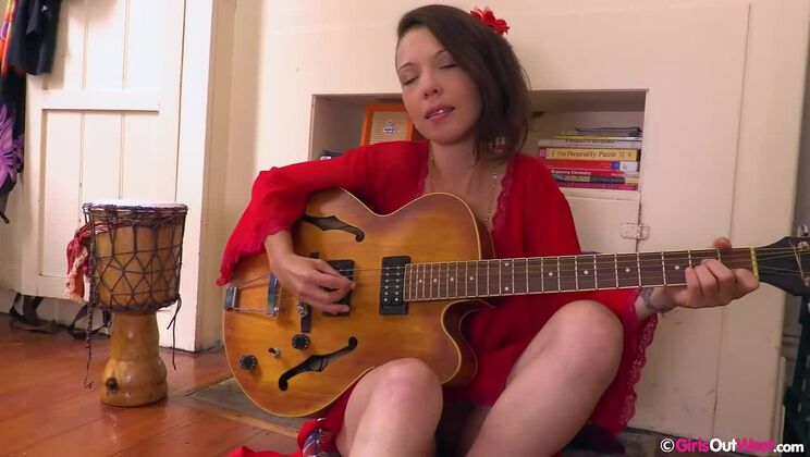 Brunette Ruby Rosette - Hot Solo Masturbation