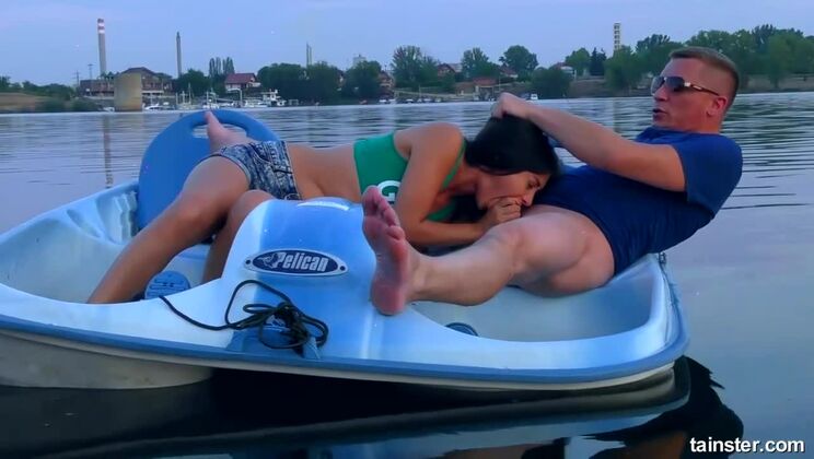 Boat Handjob With Brunette Shrima Malati