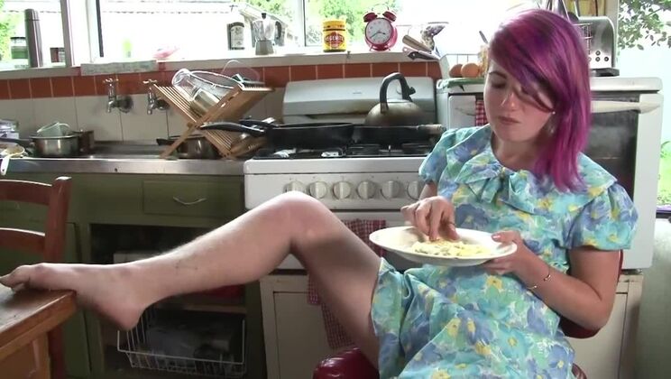 Kitchen Sex Toy Play with Lilith