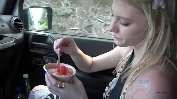 [ATKGirlfriends] - Public sex with Melody Marks - cum on her pretty face - Melody Marks