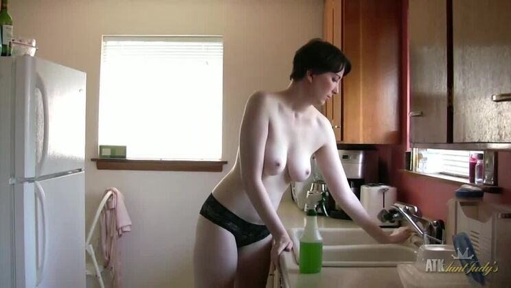 Inara Byrne Uncovered in the Kitchen