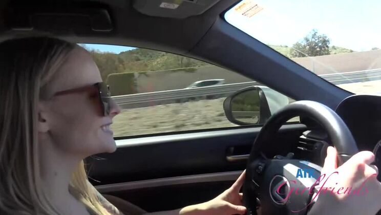 [ATKGirlfriends] - Shaved Blonde Paris White Fingered in Nature - Paris White