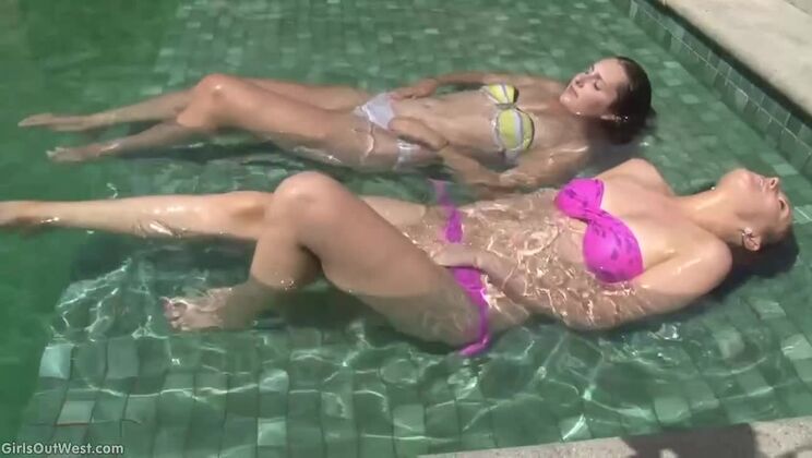 [GirlsOutWest] - Lesbian Fun with Cleo and Eli May in Outdoor Sex - Cleo - Eli May