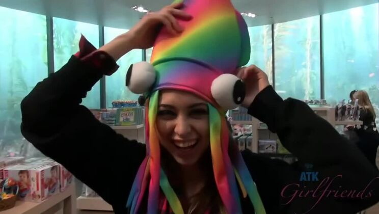 Sexy Girlfriend Riley Reid at Aquarium