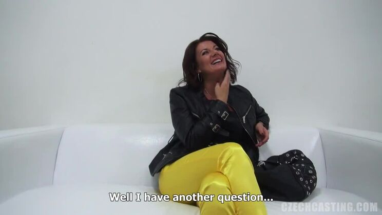 Classy Czech Brunette Olina at Play