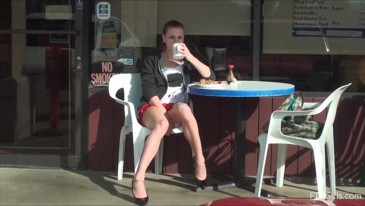 Beautiful Brunette Teen's Outdoor Adult Solo