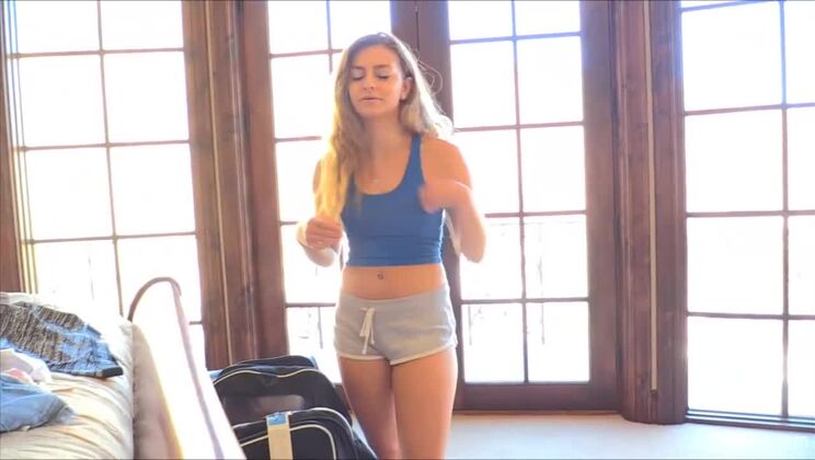 Young Nudist Cara Fingers Herself