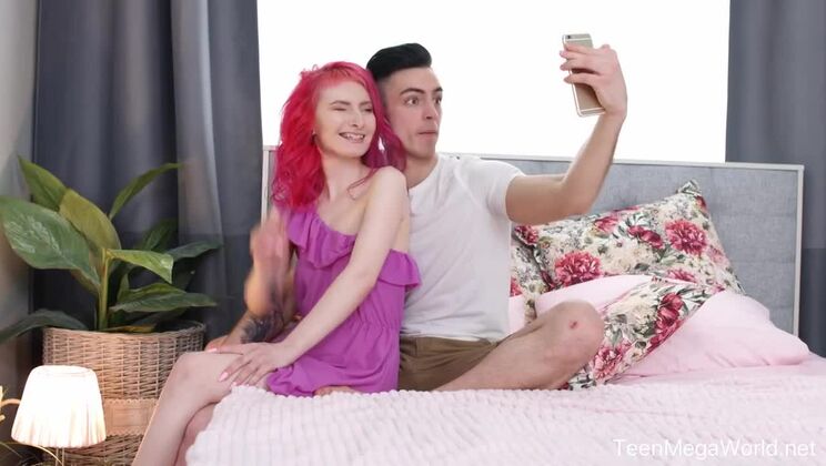 European Redhead with Pink Pussy Gets fucked by Alien