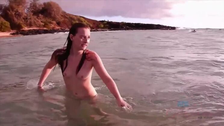 [ATKGirlfriends] - Danni Hits the Nude Beach in Hawaii with Danni Rivers - Danni Rivers