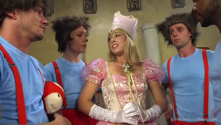 [HardcoreGangbang] - Princess Peach Takes It All in a Wild Group Sex Scene - Gage Sin - Zoey Monroe - John Johnson - Mr Pete - Owen Gray - Mark Wood
