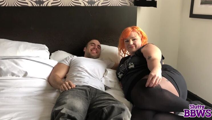 [SluttyBBWs] - Chubby Redhead Courtney Trouble - Deepthroat Fun - Courtney Trouble