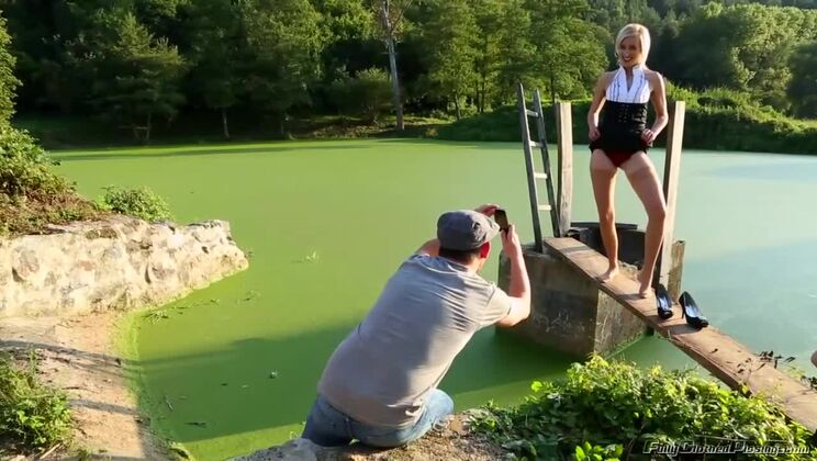 Creampie in the Open with a Fully Clothed Joana