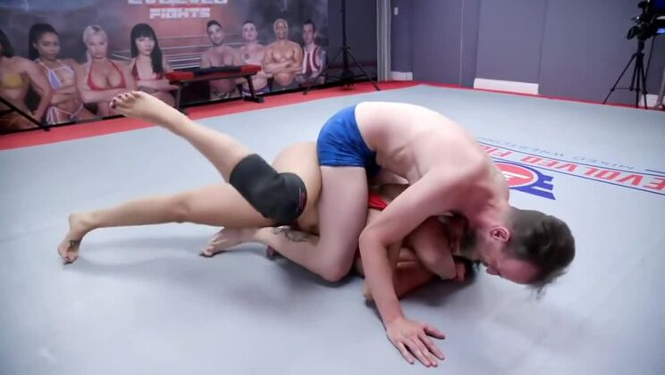 [EvolvedFights] - Sheena Ryder, Brunette with Big Tits, Battles Chad Diamond Anally - Sheena Ryder - Chad Diamond