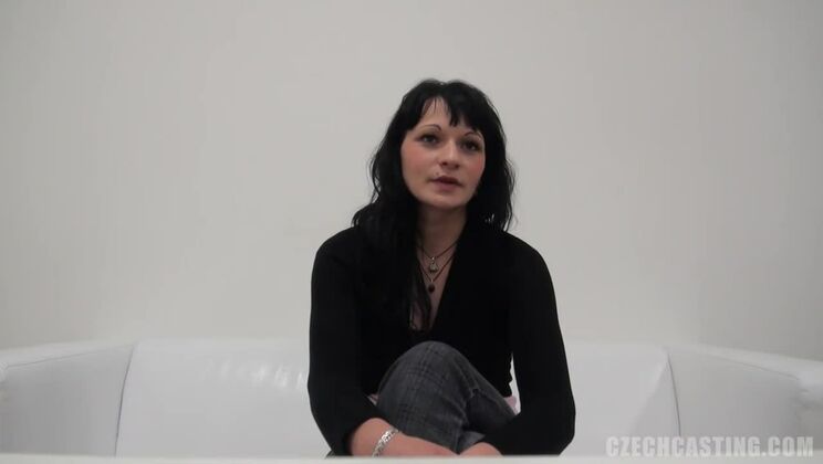 Brunette European Casting Hana