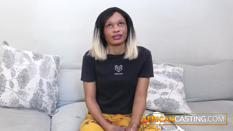 [AfricanCasting] - Hot African Babe Giuliana Gets Glazed - Giuliana
