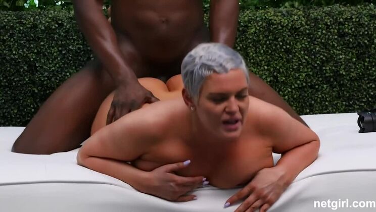 [NetGirl] - Ara and Sara - Interracial Casting with Big Tits Mature - Sara