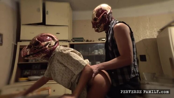 Big Cock Brunette Seduces in Step Family Fantasy