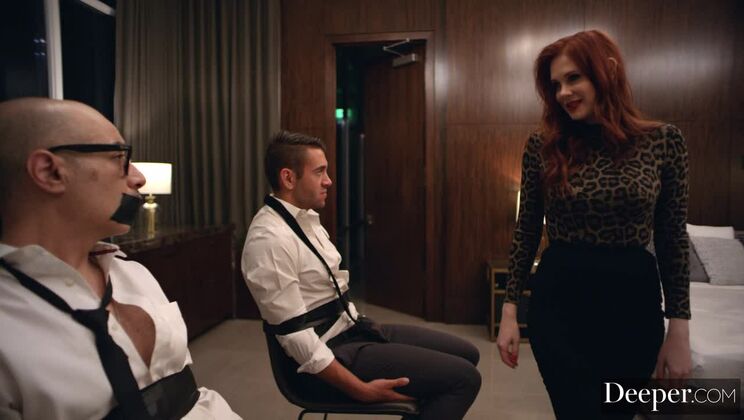 [Deeper] - Busty Redhead Muse Rough Fuck in Doggystyle & Cowgirl - Maitland Ward - Dante Colle