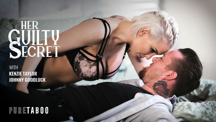 [PureTaboo] - Blonde Bombshell with Tattoo Gets Wild - Kenzie Taylor - Johnny Goodluck