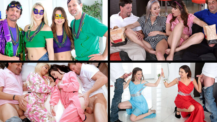 Stepdaughters Trade for Big Dicks - Wild Fuck Session