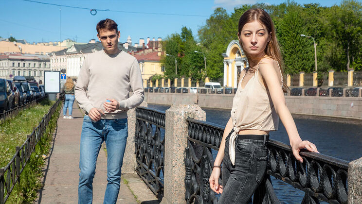 Lia Little and Her Boyfriend's Couch Fuck