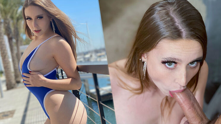 Free Blowjob Session with Laney Grey and Romeo Mancini