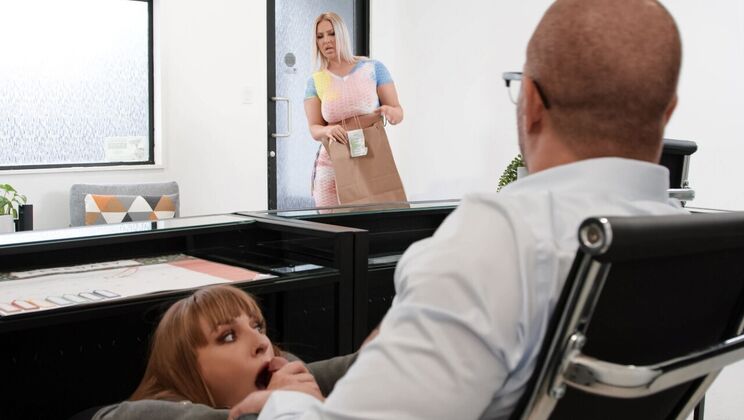 [Brazzers] - Secretary Gets Creampied by Three Lovers - Xander Corvus - Angel Youngs - Jenna Starr