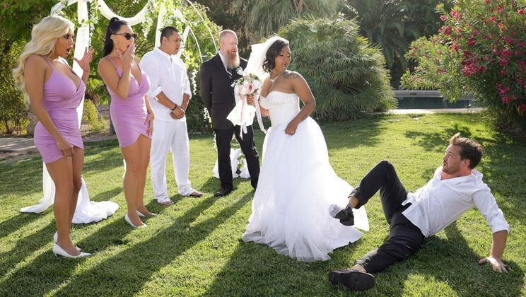 [Brazzers] - Threesome Frenzy with Tattooed Bride