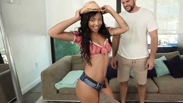 [HotGirlsGame] - Interracial Cosplay Fuck – Malina Takes It Doggystyle