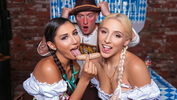 [SneakySex] - Oktoberfest Sexcapade with Gianna, Abella, and Zac - Gianna Dior - Abella Danger - Zac Wild