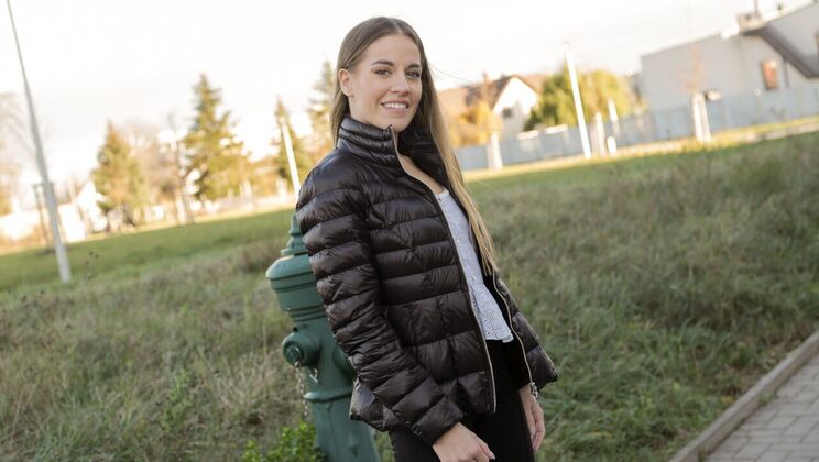 Eveline Dellai Rides Big Cock in High Heels