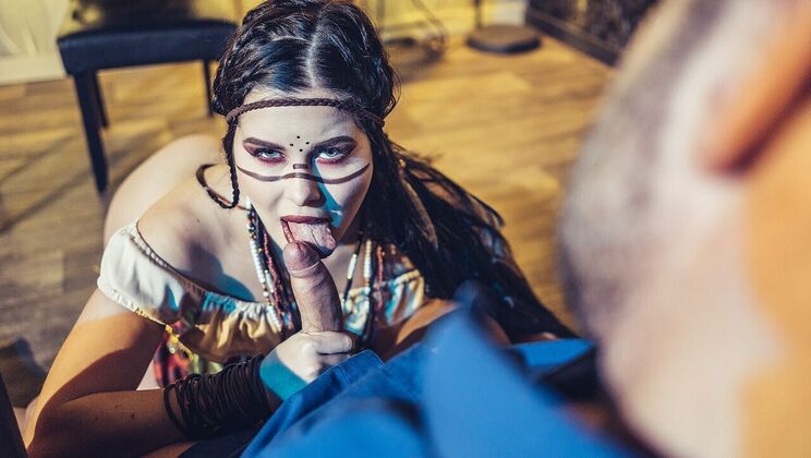 Spanking by a Dominant Witch Doctor