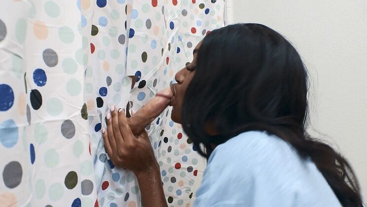 [RKPrime] - Shower Room Surprise with Glory Hole Blowjob - Seth Gamble - Ashley Aleigh