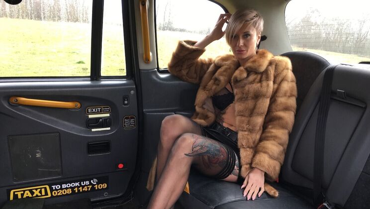 [FakeTaxi] - Pierced and Tattooed Blonde in Amateur Sex - John - Tanya Virago