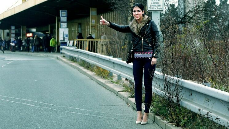 [StrandedTeens] - Czech Honey's Car Sex Tape - Lady Dee