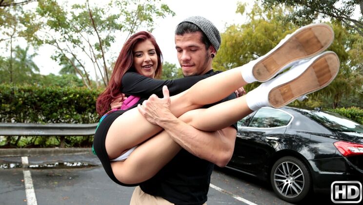 [8thStreetLatinas] - Teen Redhead's Amateur Blowjob Skills - Sally Squirt - Bambino