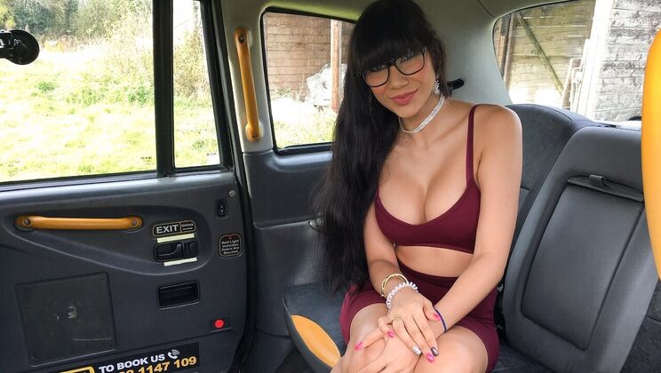 [FakeTaxi] - John Gives Mexican Girl Cum on Glasses - John