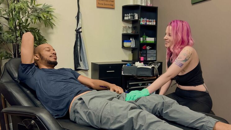 [RKPrime] - Shaved Pussy Tattoo Babe Sucks Cock - Dwayne Foxxx - Lady Lazarus