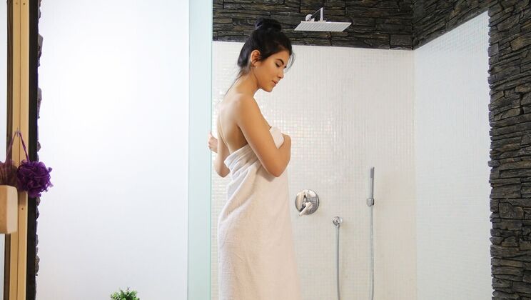 Sweet Lovers Get Down and Dirty in Shower