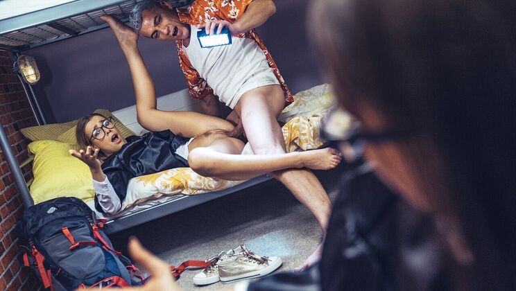 Facial Cumshot on Geeky Lovelies