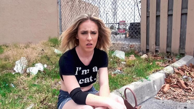 [StreetBlowJobs] - Bonnie Grey's Shaved Pussy POV - Tyler Steel - Bonnie Grey