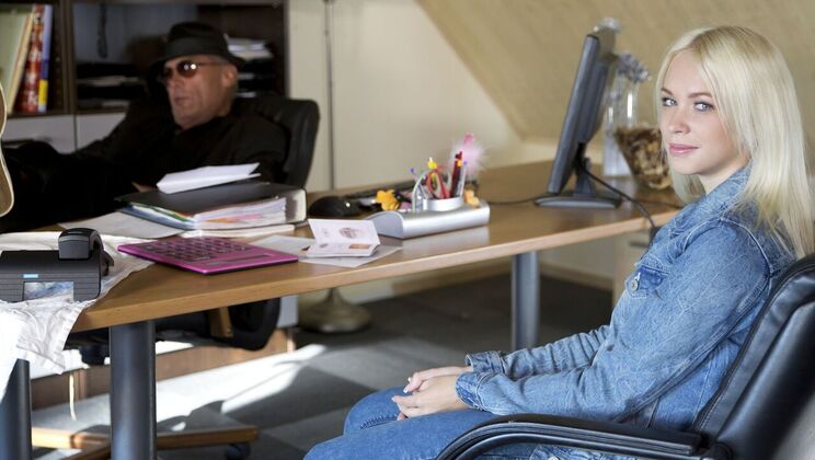 [Oldje] - Tattooed Teen Gets Fucked in Office