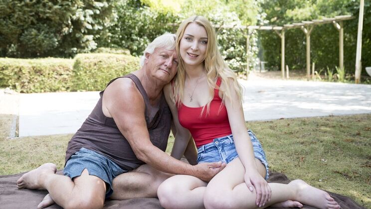 [Oldje] - Blonde Teen Student Gets Fucked By Older Yogin - Amaris - Hugo S